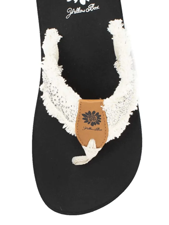 Yellow Box 52351 Womens Foseta Flip Flop Sandals Cream - 3